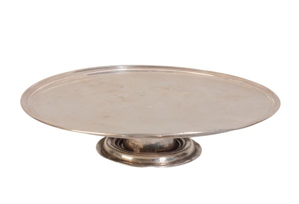 A QUEEN ANNE BRITANNIA STANDARD SILVER TAZZA