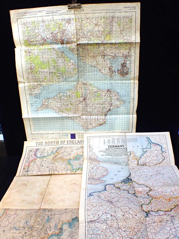 GEORGE RICHMOND, FOLDING MAP OF THE NORTH OF ENGLAND