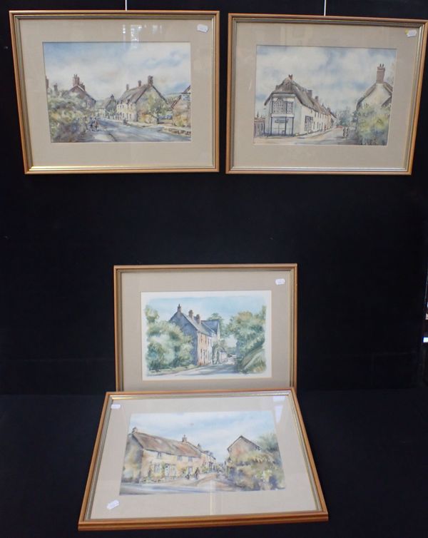 BRENDA PICKETT: FOUR DORSET WATERCOLOURS, 'ABBOTSBURY'