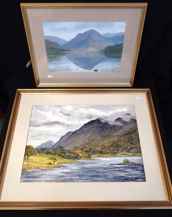 MONICA BARRY CRUMMOCK WATER WATERCOLOUR