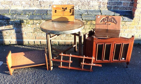 A LATE VICTORIAN GLAZED CORNER CABINET