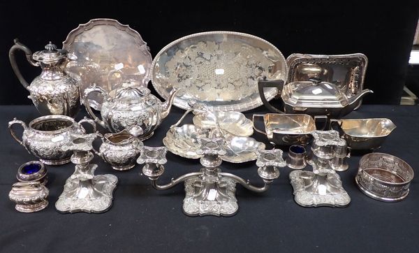 COLLECTION OF SILVER PLATED WARES