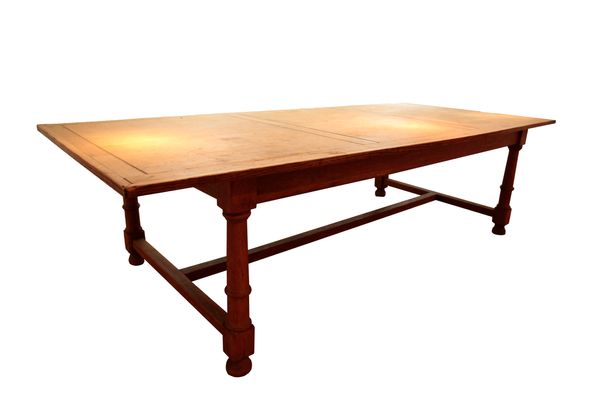 A LARGE FRENCH FARMHOUSE TABLE