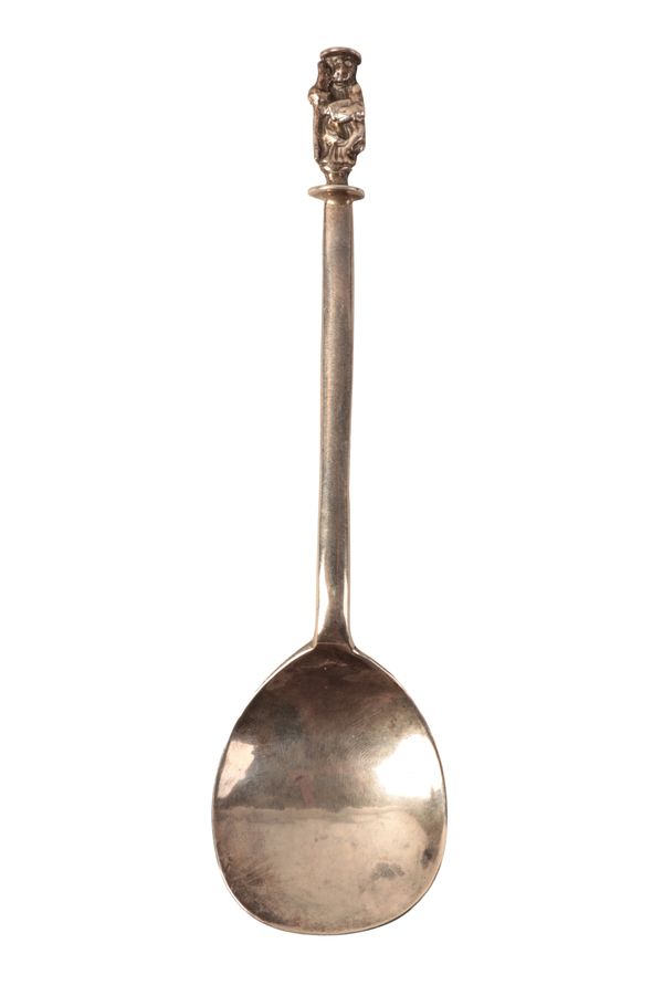 A GEORGE I SILVER SEAL TOP APOSTLE SPOON