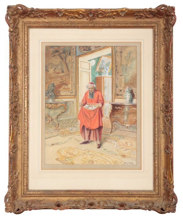 MANNER OF ALFRED CHARLES WEBER (1862-1922), A Cardinal in chambers