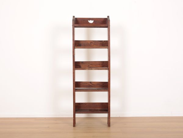 AN ARTS AND CRAFTS OAK BOOKCASE