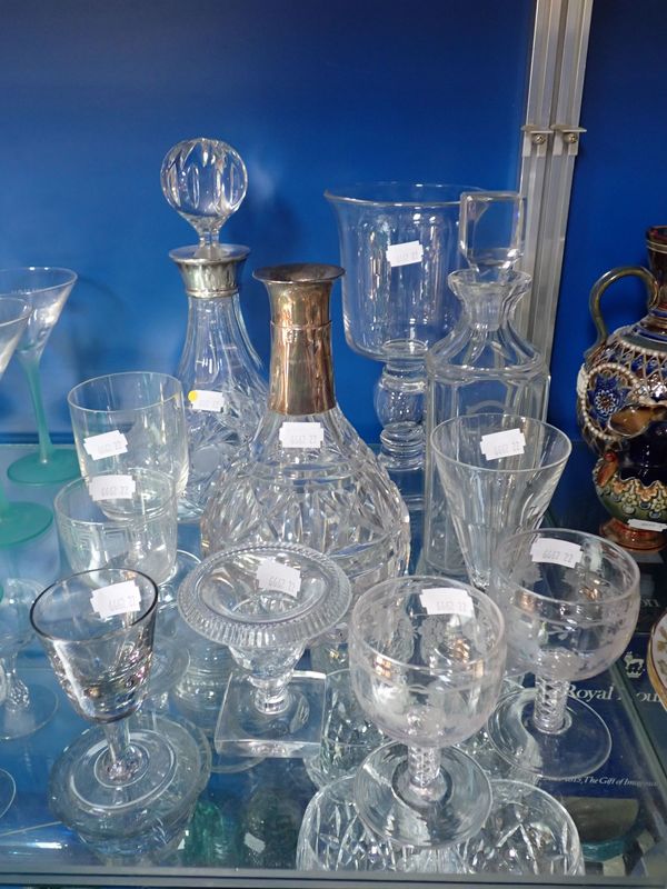 A COLLECTION OF GLASS