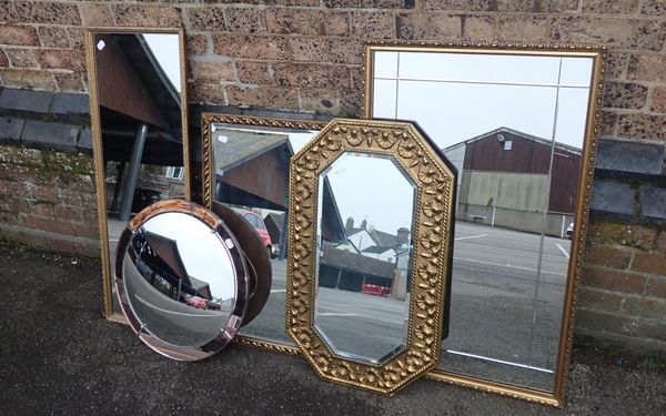 DUTCH STYLE BRASS-FRAMED MIRROR