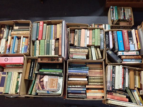 A LARGE COLLECTION OF BOOKS