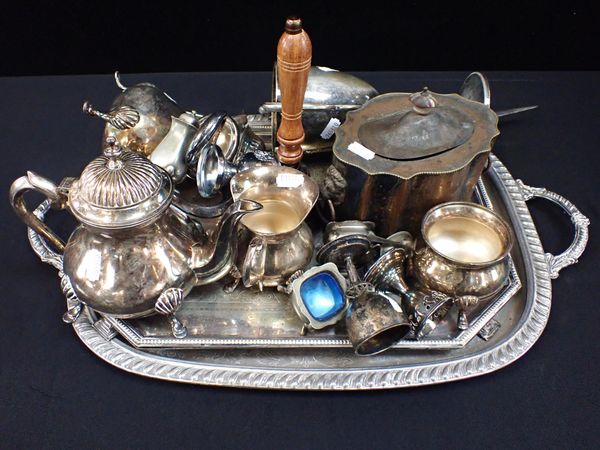 A QUANTITY OF SILVER PLATE