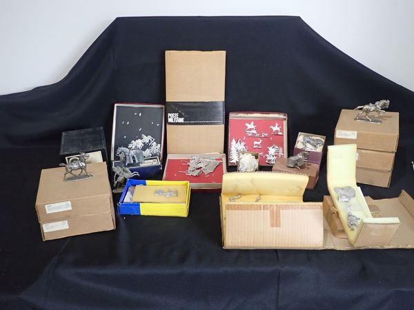 FOUR BOXED SETS OF ‘UNDER TWO FLAGS’ UNPAINTED CAST METAL FIGURES