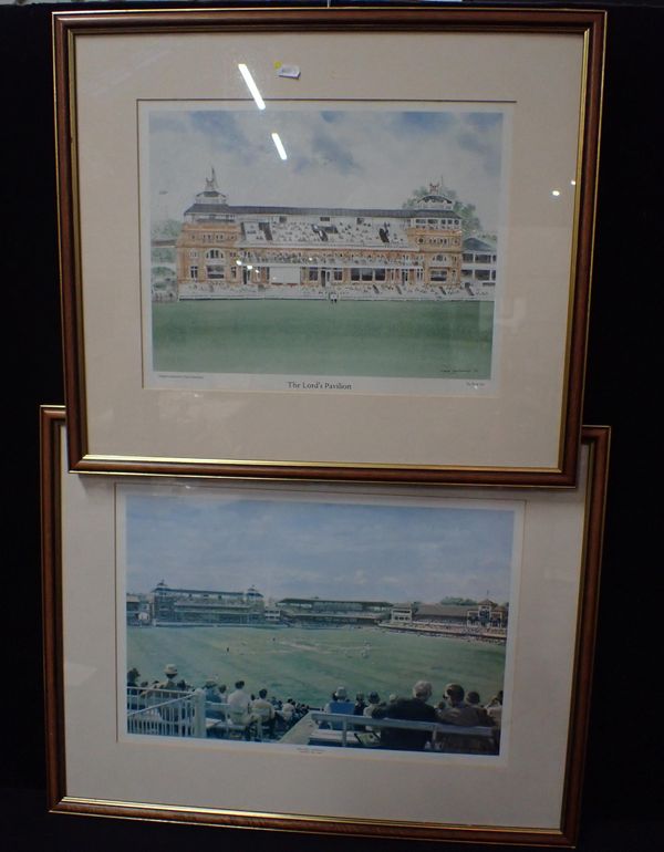 TWO CRICKET PRINTS - ‘ENGLAND V. AUSTRALIA CENTENARY TEST’