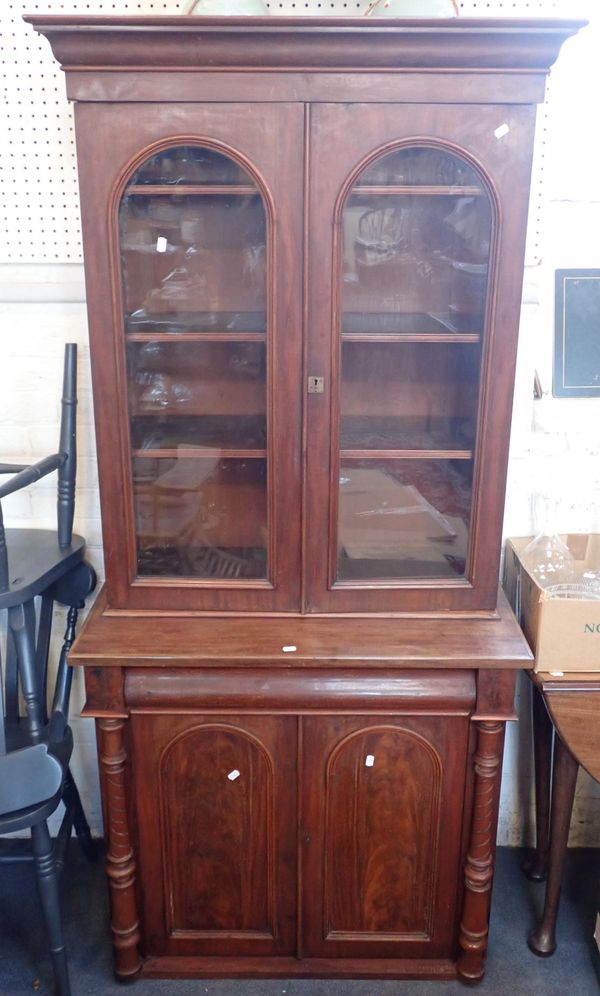 A VICTORIAN LIBRARY BOOKCASE