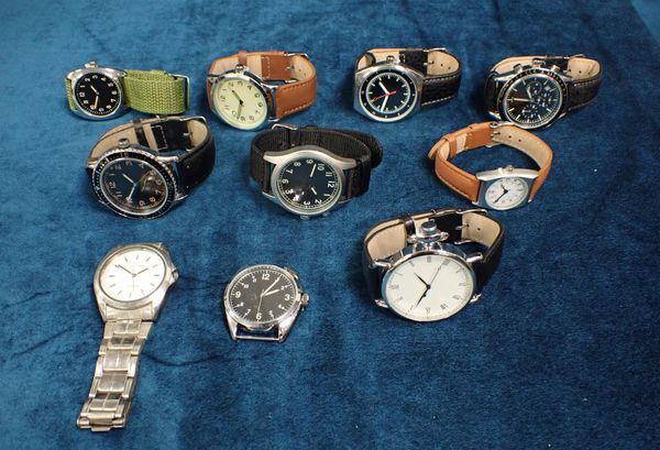 TEN VARIOUS EAGLEMOSS COLLECTION MILITARY WATCHES