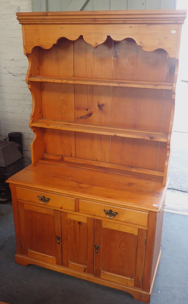 A PINE KITCHEN DRESSER