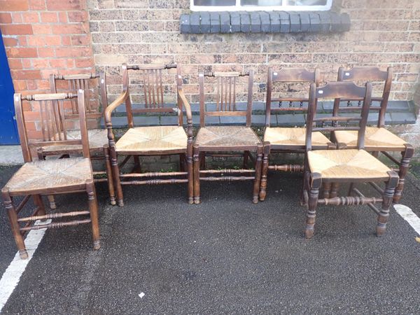 A PART SET OF NORTH-WEST COUNTRY CHAIRS