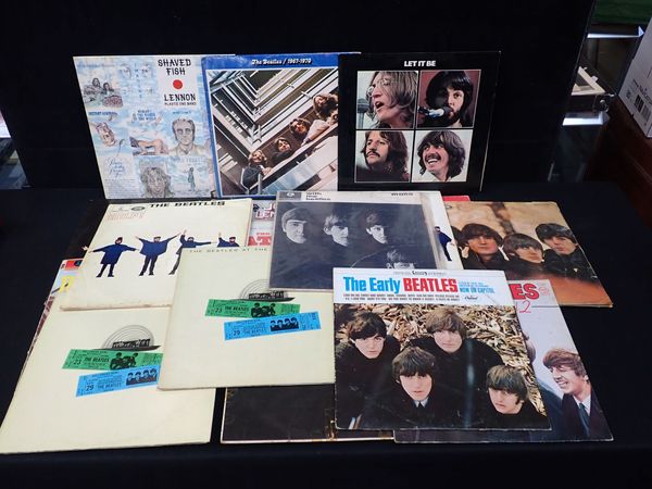 A COLLECTION OF BEATLES LP RECORDS