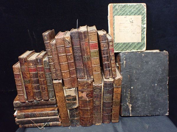 VARIOUS LEATHER BOUND VOLUMES 18th CENTURY