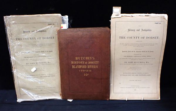 HUTCHINS, JOHN: 'THE HISTORY OF THE BLANDFORD DIVISION OF THE COUNTY OF DORSET'