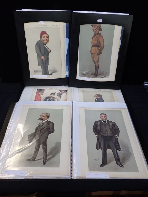 FOUR PORTFOLIOS OF VANITY FAIR CARICATURES