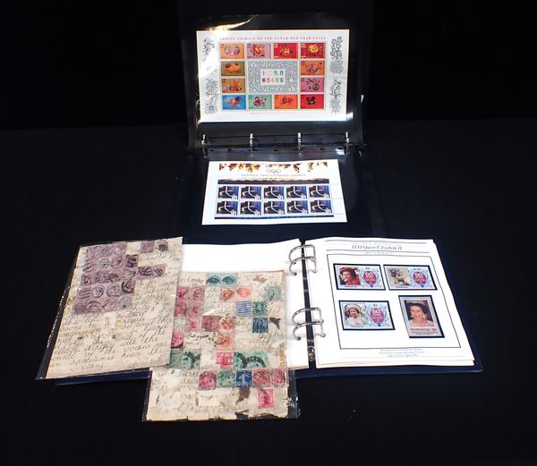 TWO ALBUMS OF COMMEMORATIVE STAMP ISSUES