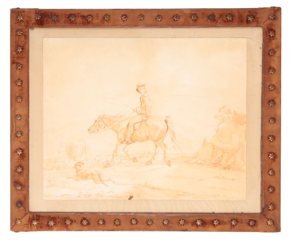 WILL COLLECT  -  FRED ENGLISH (19TH CENTURY) A FIGURE ON HORSEBACK