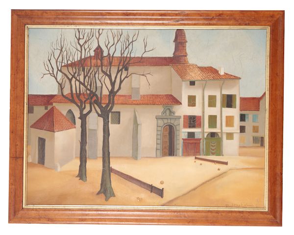 R. JEZEKEL (20TH CENTURY) A Mediterranean townscape