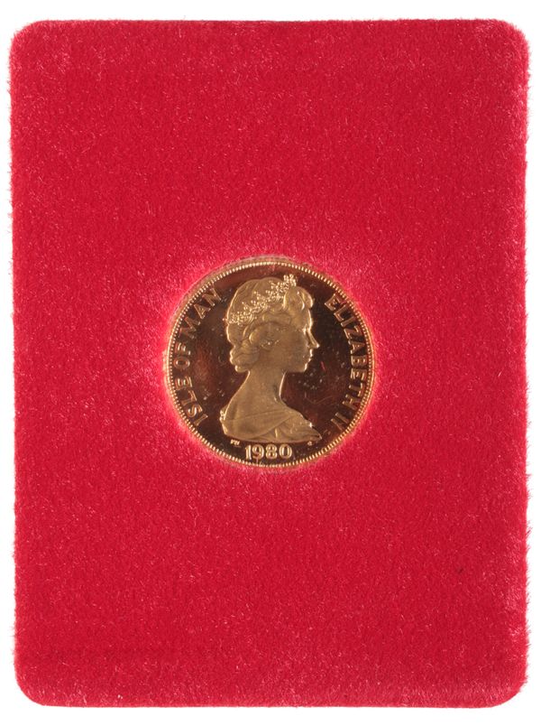 POBJOY MINT ISLE OF MAN "THE QUEEN MOTHER 1900-1980" 9CT GOLD COIN