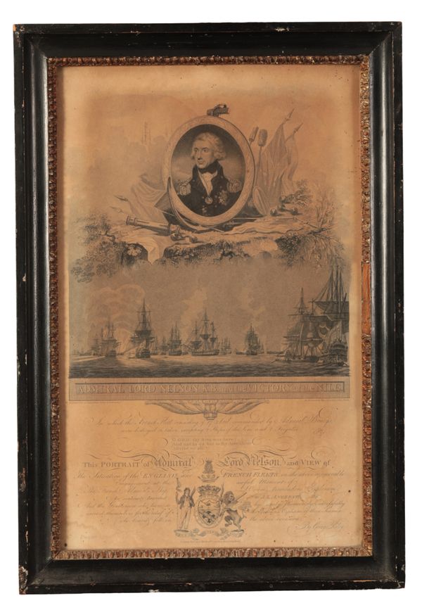 ADMIRAL LORD NELSON INTEREST: 'ADMIRAL LORD NELSON AND THE VICTORY OF THE NILE 1799'