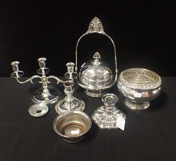 AN 830 STAMPED SILVER CANDLESTICK