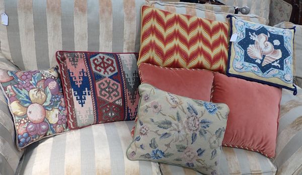 A COLLECTION OF SCATTER CUSHIONS