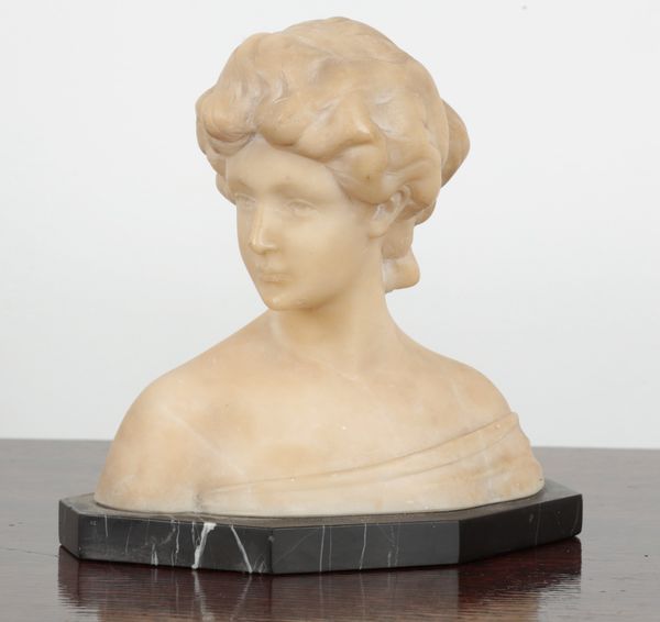 PHILIP E. HAMBURGER (1890-1914), PORTRAIT BUST OF A YOUNG LADY