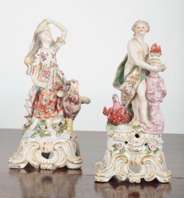 TWO BOW PORCELAIN FIGURES
