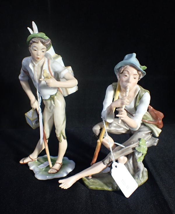 PAIR OF KAISER COUNTRY BOY FIGURINES