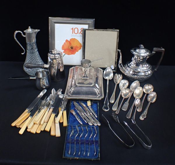 A QUANTITY OF SILVER-PLATED WARE