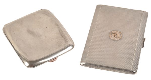 A GEORGE V SILVER CIGARETTE CASE