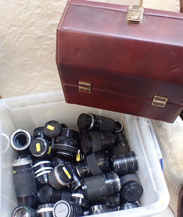 A QUANTITY OF CAMERA LENSES