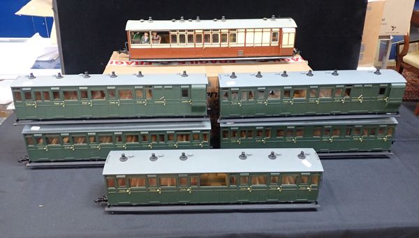 SIX 32 mm GAUGE NARROW GAUGE COACHES