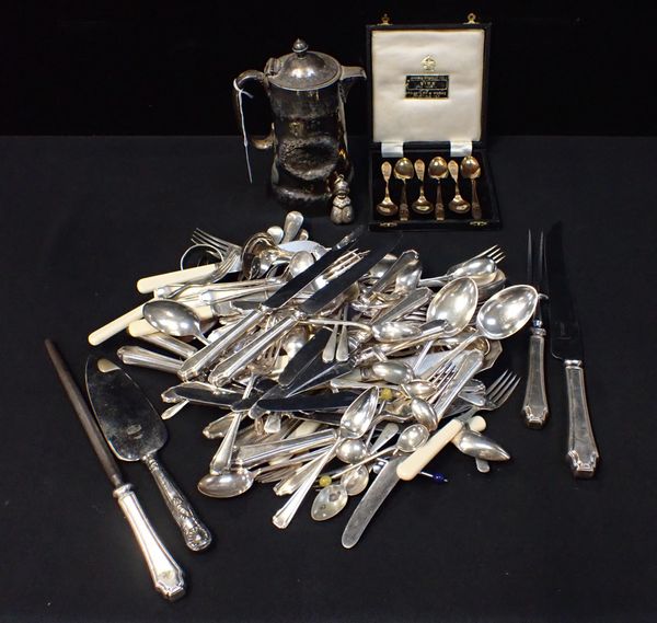 A GARRARD & CO REGENT PLATE PART CUTLERY SERVICE