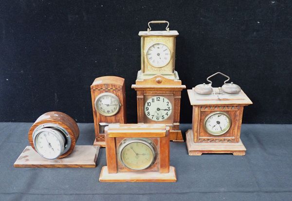 AN EDWARDIAN BRASS-CASED JUNGHANS MUSICAL ALARM CLOCK