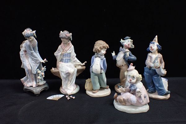 LLADRO: TWO JAPANESE FIGURINES