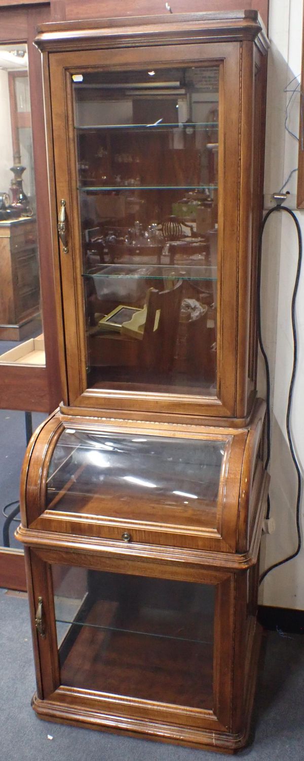 AN EDWARDIAN STYLE SHOP DISPLAY VITRINE