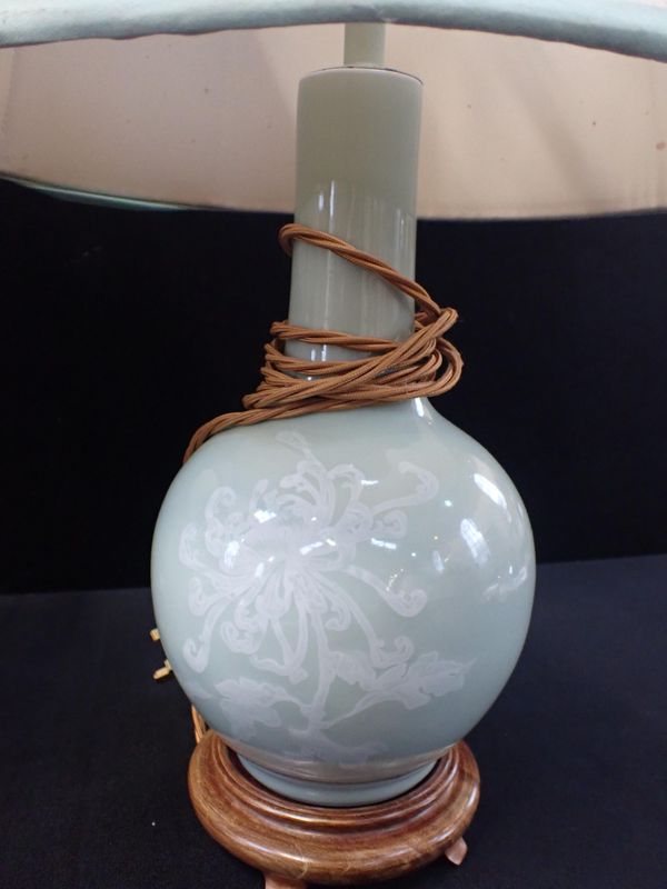 A PAIR OF CHINESE VASE STYLE LAMPS