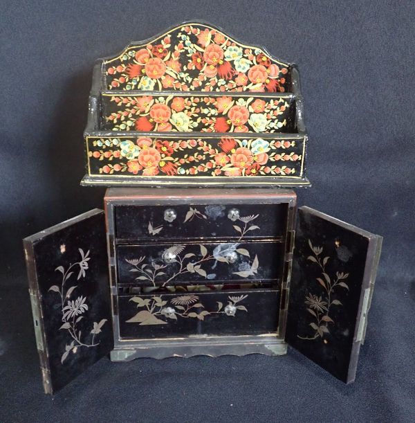 A JAPANESE LACQUER TABLE CABINET