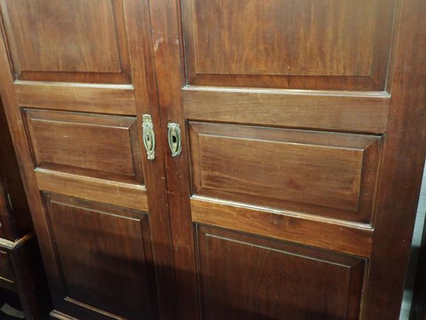 A MAHOGANY CHANNEL ISLANDS TYPE WARDROBE