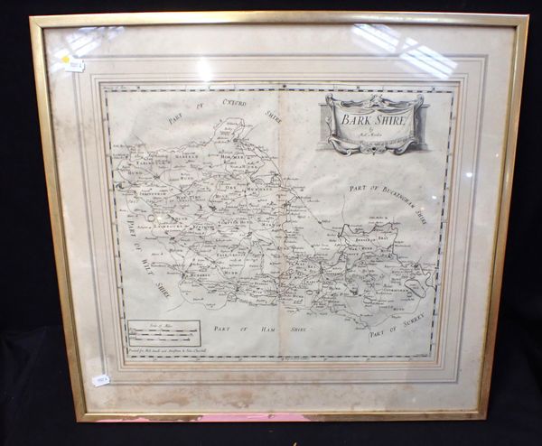 ROBERT MORDEN; MAP OF 'BARK SHIRE'