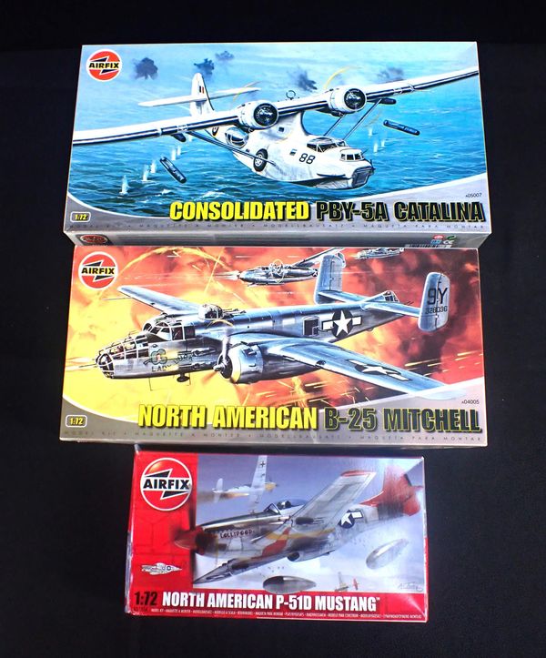 TWO UNBUILT AIRFIX AMERICAN AIRCRAFT MODELS