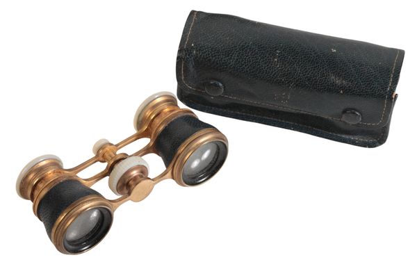 A PAIR OF BINOCULAR OPERA GLASSES