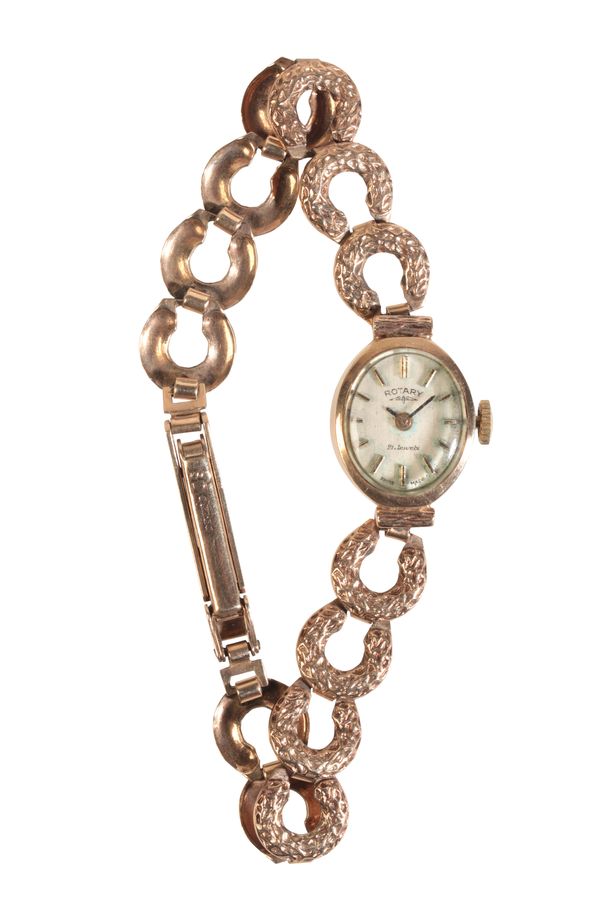 ROTARY: A LADY'S VINTAGE 9CT GOLD WRISTWATCH