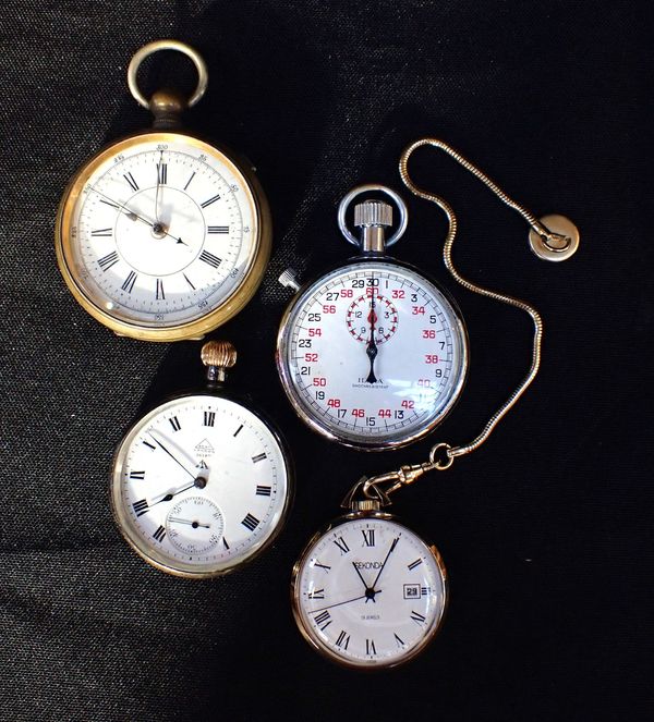 DENT OF LONDON: A SILVER CASE MILITARY OPEN FACE POCKET WATCH